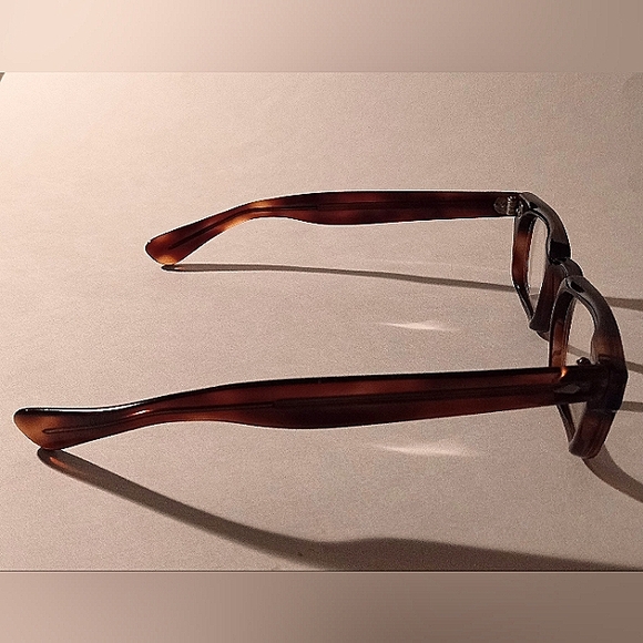 Vintage 1950s American Optical Company Unisex Tortoise Thick Eyeglass Frames - Picture 13 of 14